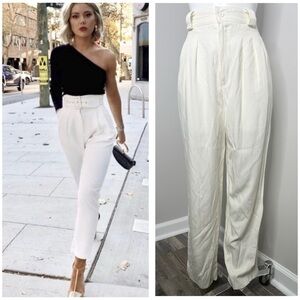 Briggs White High-Waisted trouser Pants- PRELOVED 8P